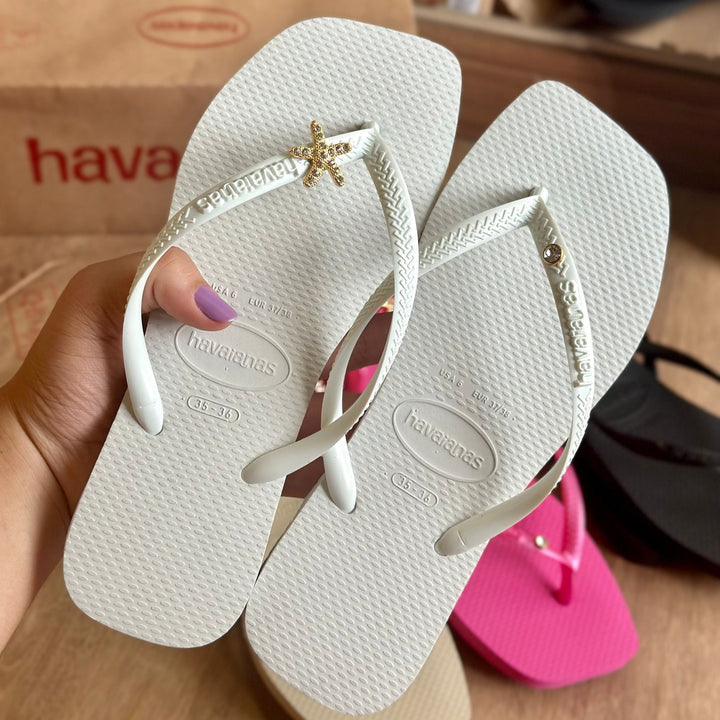 Havaianas Slim Square + Pingente estrela do mar