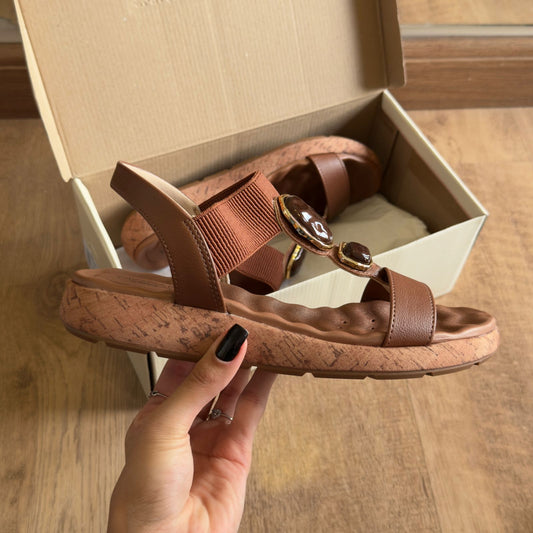 Sandalia Modare Detalhe Pedrarias Ultra Conforto 7222.104